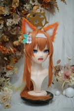 NFD Blue Archive Iochi Mari Head Shell Cosplay Accessories